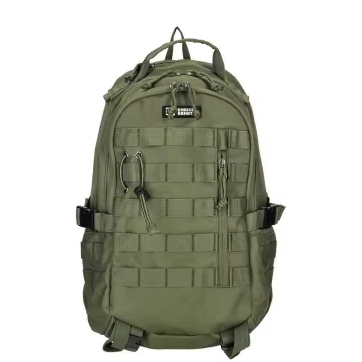 Mochila Arizona 47243, Marca Enrico Benetti, Color Verde Oliva, Tamaño 30x20x45 cm, Unisex - 1