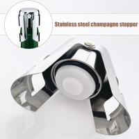 Tapa De Champagne En Acero Inoxidable Con Bomba De Presión Integrada Para Vino Espumoso Eco-amigable Barra Herramientas - details 1