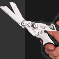 Tijeras De Trauma Multiusos Plegables Con Funda Compatible Herramientas De Emergencia Pesadas Para Camping Y Socorro - details 1