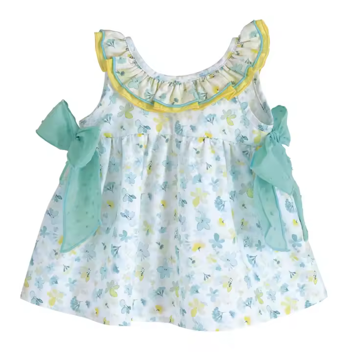 Vestido estampado bebé niña Kara-21290-Calamaro Baby - 1
