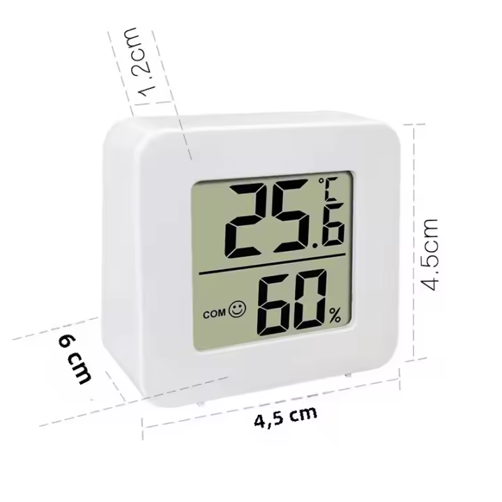 Termómetro De Precisión Para El Hogar Mini Termómetro Digital LCD Con Sensor De Humedad Y Temperatura Para El Interior Del Hogar Medidor De Humedad Y Temperatura - 1