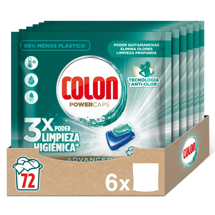 Colon Higiene Advanced Detergente para la lavadora 72 Cápsulas - 1