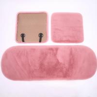 Cojín De Asiento De Coche Invierno De Peluche Corto Individual Sin Espalda Tres Piezas Calor Y Grueso De Peluche De Conejo - details 5