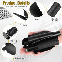 Mini Shovel Militar Portátil Plegable Multi-Función Herramienta De Jardín Para Camping Y Supervivencia Con Bolsa De Transporte - details 3