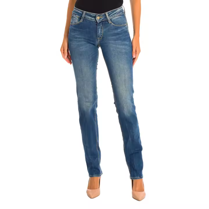 Le temps des Cerises-Pantalón vaquero largo JFPULPREWT406172 para Mujer - 1