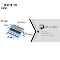 Juego De 100 Piezas De Tornillos Deslizantes M3 M4 M5 Para Perfiles De Extrusión De Aluminio 20 Series Material Carbono Acero Galvanizado - details 19