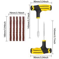 Kit De Reparación De Neumáticos Para Coche Y Motocicleta Herramientas De Vacío Emergencia Para Automóviles Y Vehículos Eléctricos Material De Goma Universal Reparación Rápida - details 10