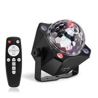 Luz De Disco Para Fiestas Controlada Por Voz Con 6 Colores LED Decoración Para Cumpleaños Navidad Karaoke Iluminación DJ Mini - details 0