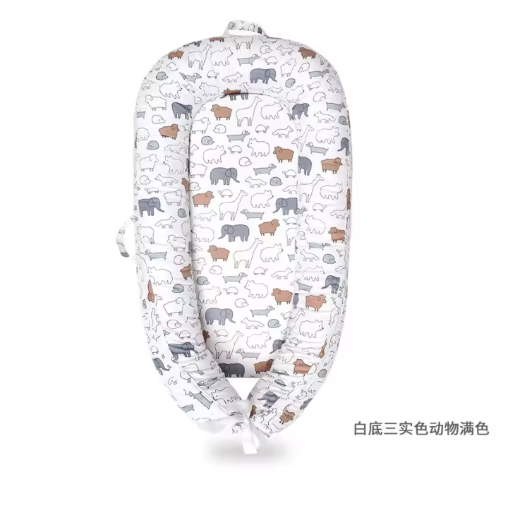 Cuna Portátil LUKE LULU With Cama Media Plegable Biónica Cojín De Sueño Para Bebe Material De Algodón Adecuado Para 0-6m Hasta 4-6años Cuatro Estaciones - 1