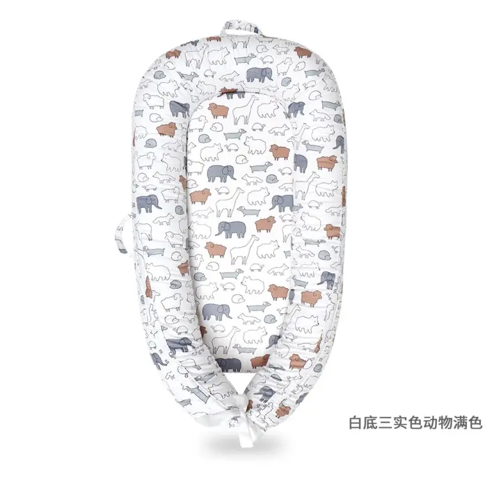 Cuna Portátil LUKE LULU With Cama Media Plegable Biónica Cojín De Sueño Para Bebe Material De Algodón Adecuado Para 0-6m Hasta 4-6años Cuatro Estaciones - 1