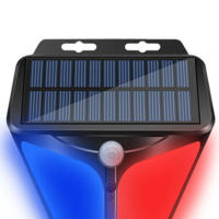 Lámpara De Alarma Con Silbato Solar Inalámbrico Exterior Impermeable Luz De Destello LED Para Emergencias Instalación Self-Contained - details 3