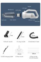 Aspiradora de mano inalámbrica de 12000 Pa, máquina de limpieza portátil, mini aspiradora vertical inalámbrica para coches y electrodomésticos - details 8