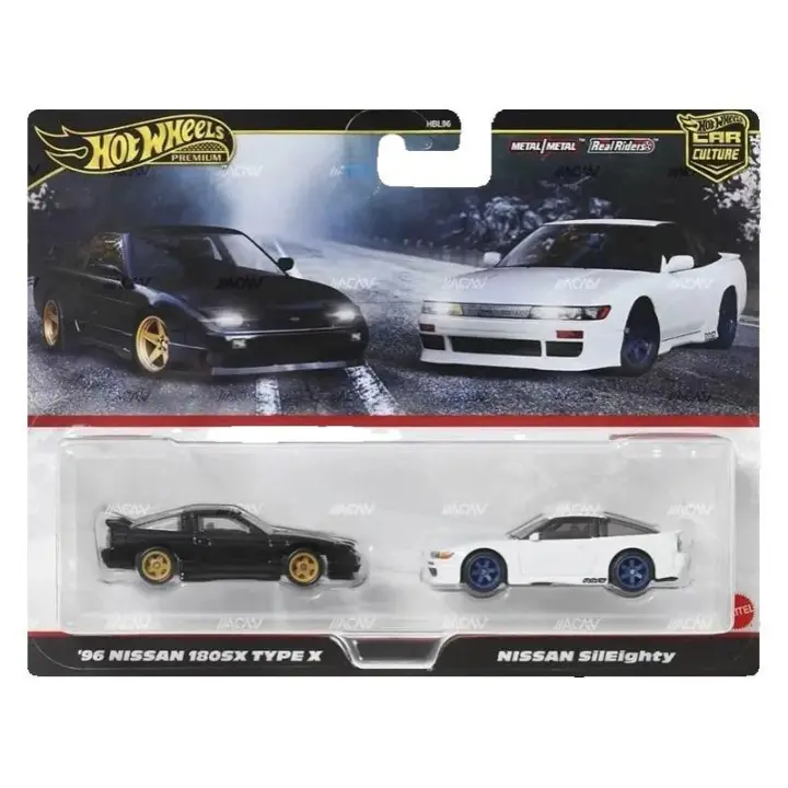 Hot Wheels Premium Pack 2 - Pack Duo '96 Nissan 180SX Type X + Nissan SilEighty - 1