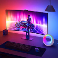 Luz Nocturna Pequeña RGB Cambiante Con Control Remoto Y Temporizador Luz De Mesa Para Dormitorio Dimmerable Iluminación Suave - details 5