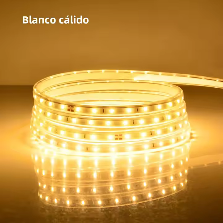 Tiras LED Flexibles De Alta Calidad AC 220V 2835SMD 120LEDs/m Para Exteriores Impermeables Con Enchufe EU Para Iluminación De Sala De Estar - 1