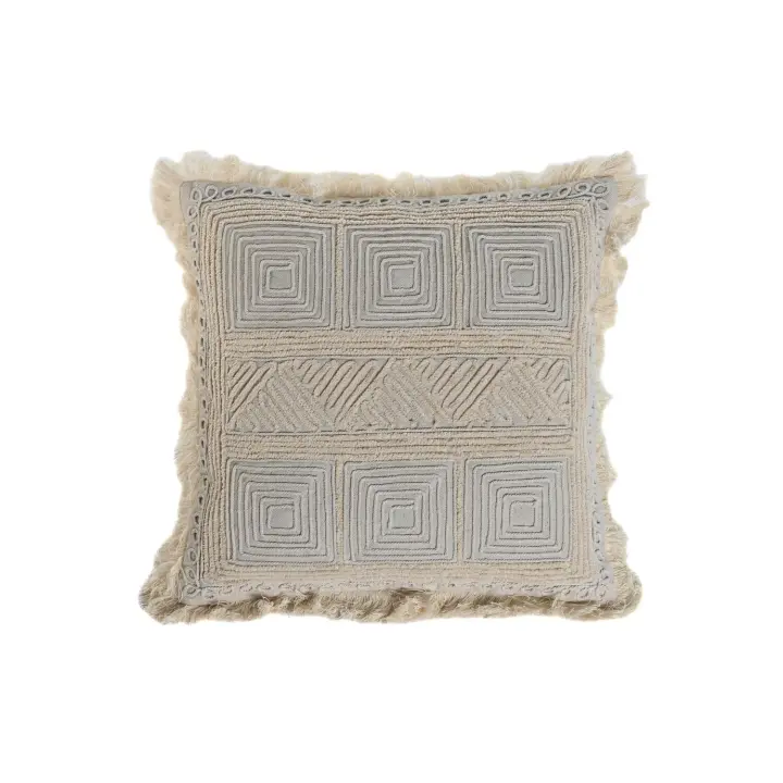 COJIN ALGODON 45X45 614 GR. BORDADO A MANO TX213361 - EL MEJOR COMPLEMENTO PARA TU HOGAR FIJALO - 1
