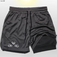 Shorts Deportivos De Verano Para Hombre Anime 2 En 1 Dual Layer Running Training Fitness Jogging Pantalones Deportivos Cómodos - details 9
