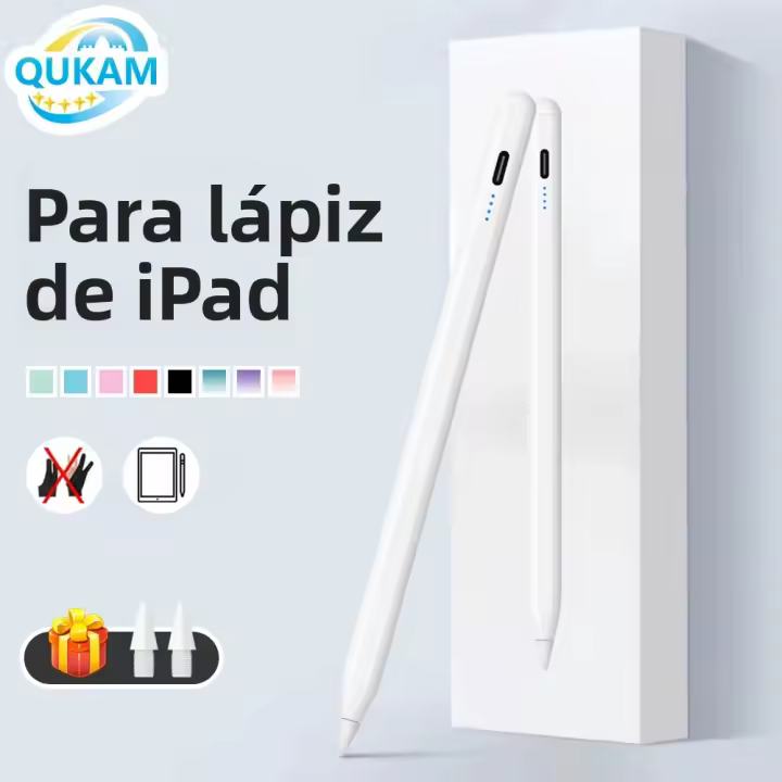 Stylus Pen Con LED Para iPad A16 Air 11 5 4 pro 11th 13 12.9 M4 M3 M2 Pens 10th 9th Generation Mini 7 6 Tablet Accesorio Compatible Con Multiple Modelos - 1