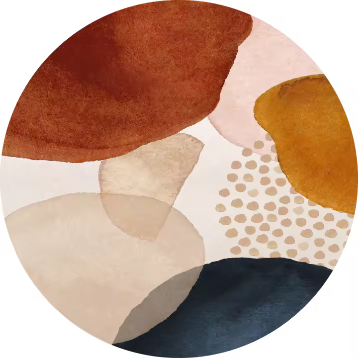 VINILIKO, Alfombra interior/exterior PVC Anoushka redonda - 1