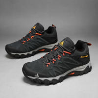 Zapatos De Senderismo De Cuero HIKEUP De Alta Calidad Duraderos Para Hombres Deportes Al Aire Libre Trekkng Subida Escalada Caza Zapatillas Negros Grises Caqui Tallas 40-45 - details 29