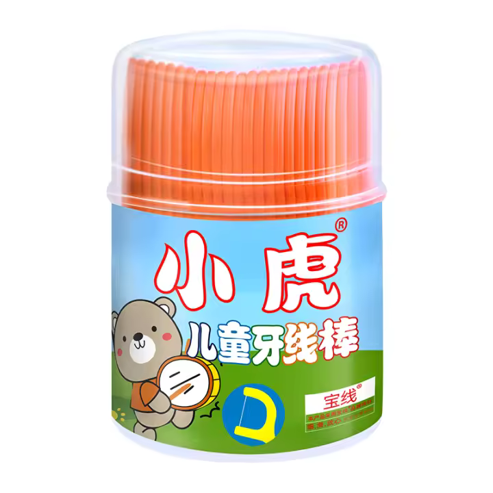 50pcs/box Bastones De Hilo Dental Para Niños Con Diseño De Dibujos Animados Floss Fin Y Delgado Para Limpieza Detallada De Dientes Familiar Pack - 1