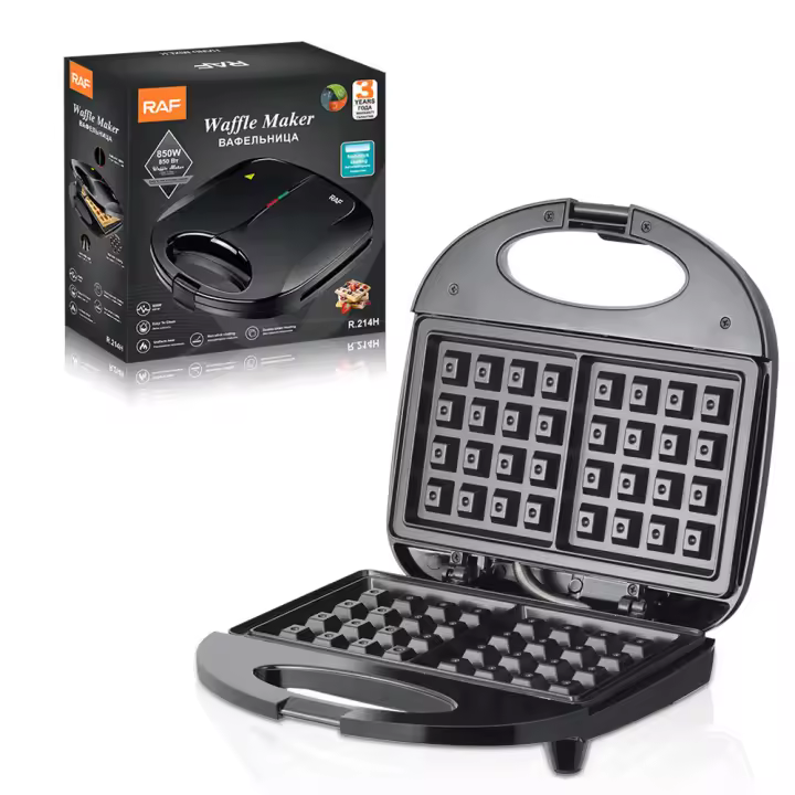 Tostadora multifunción doméstica de 110 V, estándar de la RAF de EE. UU., ligera, para desayuno, para hacer sándwiches y calentar carnes por ambos lados. - 1