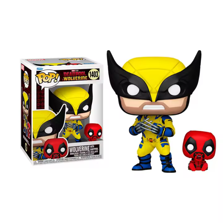 Funko Pop Wolverine with Babypool 1403 Deadpool and Wolverine     Figura - 1
