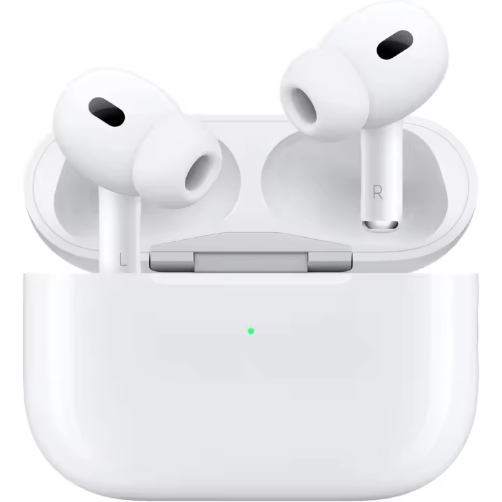 Auriculares inalámbricos estilo AirPods Pro con Bluetooth 5.3, cancelación de ruido, estuche de carga con conector Lightning, sonido estéreo HiFi, micrófono HD, emparejamiento rápido, control táctil y diseño ergonómico, no original 5H de sonido envolvente - 1
