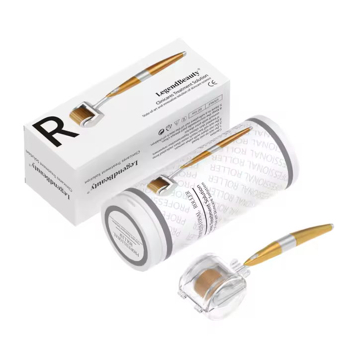 Rodillo De Dermapen De Titanio Con Microneedles 192 Profesional Para Cuidado De La Piel Longitud De Los Microneedles 0.25mm - 1