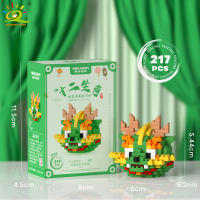 Mini Bloques De Construcción Micro Animales HUIQIBAO 3D Diamante Modelo BEE Gato Panda Para Niños Juguetes De Ciudad DIY - details 38