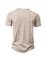 Camiseta De Verano Para Hombre Cuello Henley Manga Corta Casual Transpirable Quick Dry Polyester Streetwear Top - details 6
