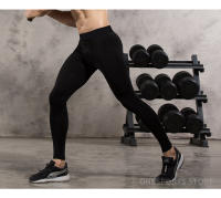 Leggings De Compresión Para Hombre Pantalones De Entrenamiento En El Gimnasio Secado Rápido Running Tights Fitness Baloncesto Carreras De Medio Maratón Ropa Deportiva De Polyester Y Spandex - details 8