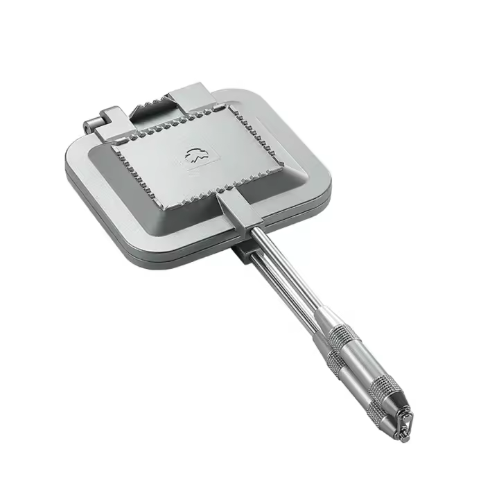 Panqueque Multifuncional Para Camping Y Picnic Con Mango Desmontable Herramienta De Cocina Al Aire Libre Para Desayuno Y Sándwiches Doble Cara - 1