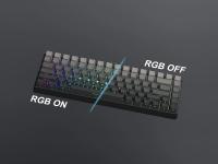 Juego De Teclas PBT Doble Fotocopia Grey 133 Teclas Para Teclado Mecánico Personalizado MX Switch Iluminación Por Traslucidez - details 3