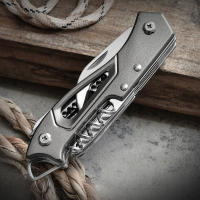 Cuchillo Suizo Multifuncional Para Camping Al Aire Libre Con Abrazadera Y Tijeras Hoja De Acero Inoxidable Portátil Para Militar - details 6