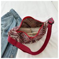 Bolso De Hombro Grande Para Mujer En Lona Estilo Nacional Bolsa De Mano Universitaria Bolsa De Mancuerna Bolsa De Underarm - details 1