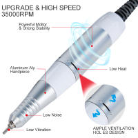 Máquina De Uñas Eléctrica LNWPYH 35000rpm Con 5 Pinos Mano De Obra Pedicura Herramienta De Belleza Accesorio De Reemplazo Para Manicura - details 5