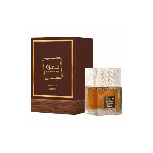 Perfume Árabe Lattafa Khamrah Qahwa 100ml Unisex | Fragancia de Lujo con Café, Vainilla y Ámbar | 100% Original, Larga Duración | Perfume Intenso para Hombre y Mujer | Ideal para Regalo y Uso Nocturno - 1