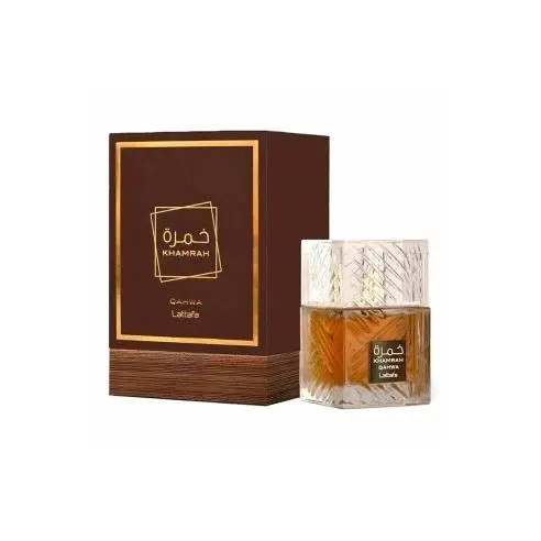 Perfume Árabe Lattafa Khamrah Qahwa 100ml Unisex | Fragancia de Lujo con Café, Vainilla y Ámbar | 100% Original, Larga Duración | Perfume Intenso para Hombre y Mujer | Ideal para Regalo y Uso Nocturno - 1