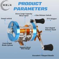Carrete De Pesca Con Frenado De 13 Kg En Metal Fundido 6+1 Rodamientos De Acero Inoxidable CNC Mecanizado Resistente a La Corrosión Para Oceano Río Lago - details 8