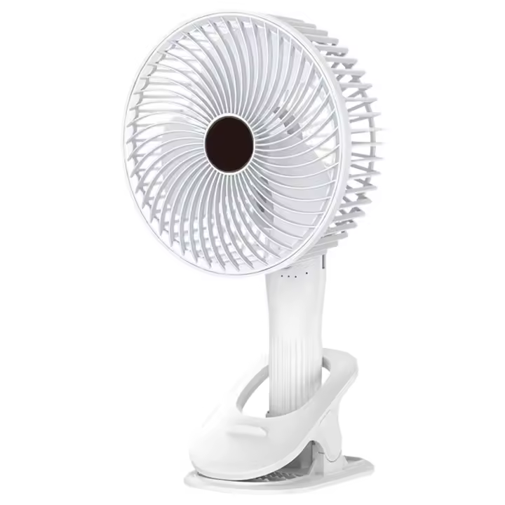 Miniventilador de Bateria con Pinza, Ventilador con Clip de Sujeción, Recargable por USB, 3 Velocidades, Silencioso - 1