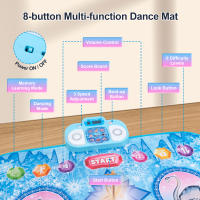 Tapete Educativo De Música Grande 90x90cm Para Niños Con Teclado De Luces Y 3 Modos De Juego Tapete De Baile Electrónico Infantil - details 19