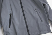 Chaqueta Reflectante Nocturna Para Hombres Con Capucha Y Cierre De Cremallera Impermeable Y Doble Tela Windbreaker Estilo Hip Hop Coreano - details 9