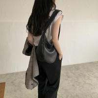 Bolso De Hombro Boho Para Mujer Gran Capacidad De PU Cuero Bolsos Cruzados De Moda Bolso De Mano Underarm Dumpling Monedero - details 1