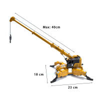 Juguete De Excavadora Y Grúa Transformable De Aleación De Latón Y Plástico Para Niños Vehículo De Inercia Para Regalo - details 4