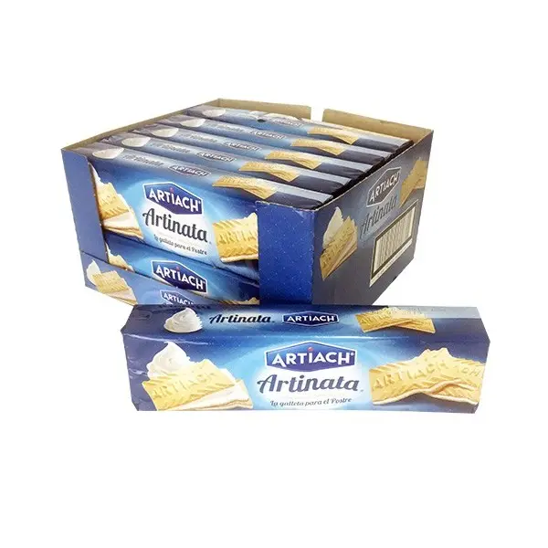 ARTIACH Artinata Galletas de Barquillo Rellenas de Nata 210gr Caja 12 Paquetes - 1