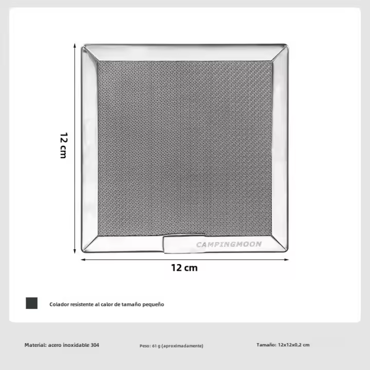 Filtro De Acero Inoxidable CAMPINGMOON Resistente Al Calor Con Pantalla Para Convertir Llama a Infrarrojos Para Calentamiento De Pequeño Contenedor - 1