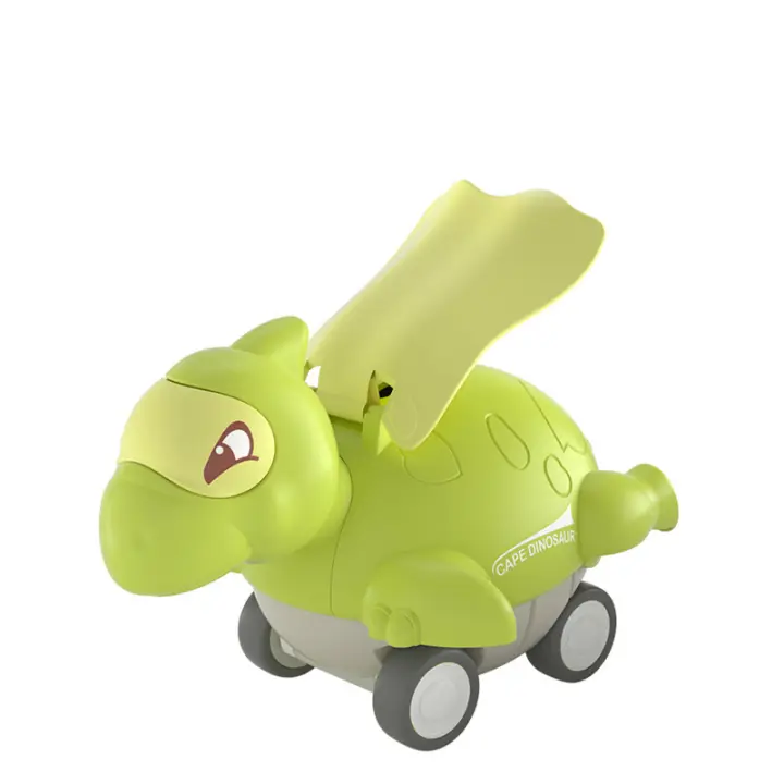 Coche De Dinosaurio Con Capa Para Niños Juguetes Educativos Para Niños Regalos De Halloween Y Navidad Material De Plástico Sin Batería Adecuado Para Edades 7-12 - 1