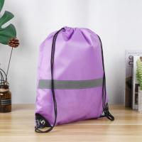 Nueva Mochila De Nylon Con Cordón Ruched Gran Capacidad Para Deportes Y Fitness Mochila Escolar De Hombro Unisex - details 5