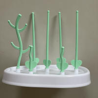 Estante De Secado Para Botellas De Bebé Y Accesorios Forma De Árbol Soporte Para Tazas De Alimentación Quita Y Coloca Organizador De Espacio - details 3